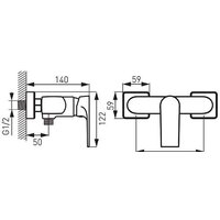 Ferro Algeo Square BAQ7BLC Image #2
