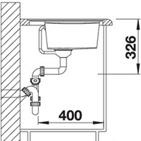 Blanco Zenar XL 6 S-F 526066 (черный, правая, с клапаном-автоматом) Image #3