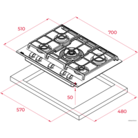 TEKA GZC 75330 XBN (коричневый) Image #11