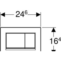 Geberit Sigma 30 New 115.883.14.1 (черный матовый/хром глянцевый) Image #2