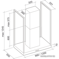 Falmec Europa Fasteel Island 120 800 м3/ч (нержавеющая сталь) Image #8
