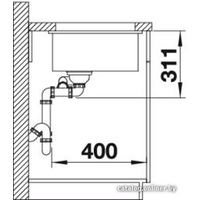 Blanco Subline 350/150-U (глянцевый белый) 514522 Image #3