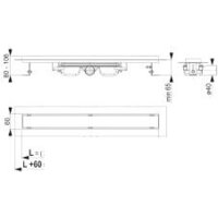 Alcaplast Professional Low APZ106-850 (без решетки) Image #3