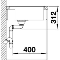 Blanco Subline 500-IF/A SteelFrame 525999 (черный) Image #5