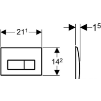 Geberit Kappa 50 115.258.00.1 (нержавеющая сталь) Image #2