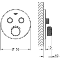 Grohe Grohtherm SmartControl 29119000 (хром) Image #2