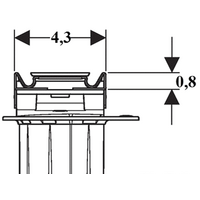 Geberit CleanLine20 154.451.KS.1 (нержавеющая сталь) Image #8