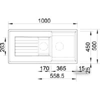 Blanco Zia 6 S 526021 (темная скала) Image #2