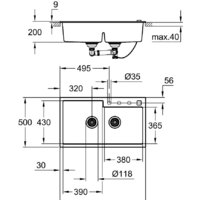Grohe K500 90-C 86/50 2.0 31649AP0 (черный гранит) Image #3