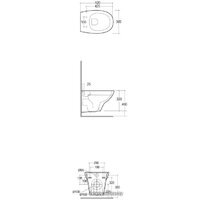 Rak Ceramics Morning Rimless MORWC1445AWHA (без сиденья) Image #2