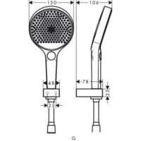 Hansgrohe Rainfinity 130 3jet 26851700 (белый матовый) Image #2
