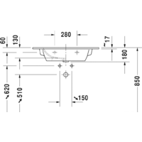 Duravit ME by Starck 83x49 [2336830000] Image #4
