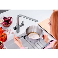 Blanco Evol-S Volume с дозатором воды (рычаг справа, нержавеющая сталь) Image #3