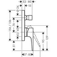Hansgrohe Metropol 32545340 (черный хром) Image #5