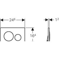 Geberit Sigma 20 115.882.KJ.1 (белый/глянцевый хром) Image #2