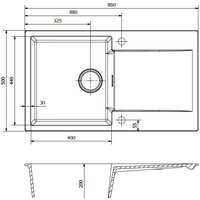 Reginox Amsterdam 10 (левая, pure white) Image #2