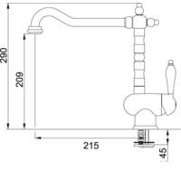 Franke Old England (бронзовый, 1 ручка) Image #4