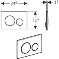 Geberit Sigma 20 115.882.KH.1 (глянцевый хром/матовый хром) Image #2