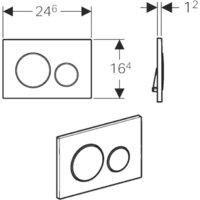 Geberit Sigma 20 115.889.SN.1 (нержавеющая сталь) Image #2