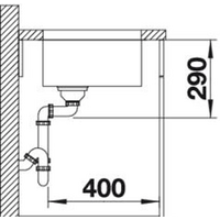 Blanco Andano 340-U (с клапаном-автоматом) [518306] Image #3