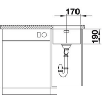 Blanco Andano 340-U (с клапаном-автоматом) [518306] Image #4