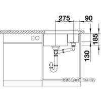 Blanco Subline 350/150-U (глянцевая магнолия) 519597 Image #4