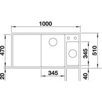 Blanco Axia III 6 S (разделочная доска из ясеня, антрацит) 524643 Image #2