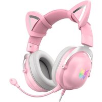 Onikuma X11 (розовый, с ушками)