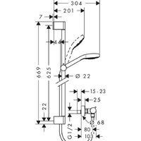 Hansgrohe Croma Select S Vario Combi 27013400 Image #13