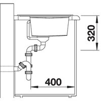 Blanco Zenar 45 S (левая, серый беж) Image #4